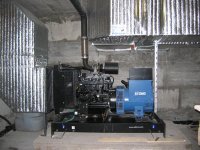 монтаж дизельного генератора SDMO JS100 100 кВА 
специалистами нашей компании